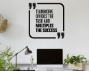 Teamwork Quote Team Business Office Space Interior Stickers